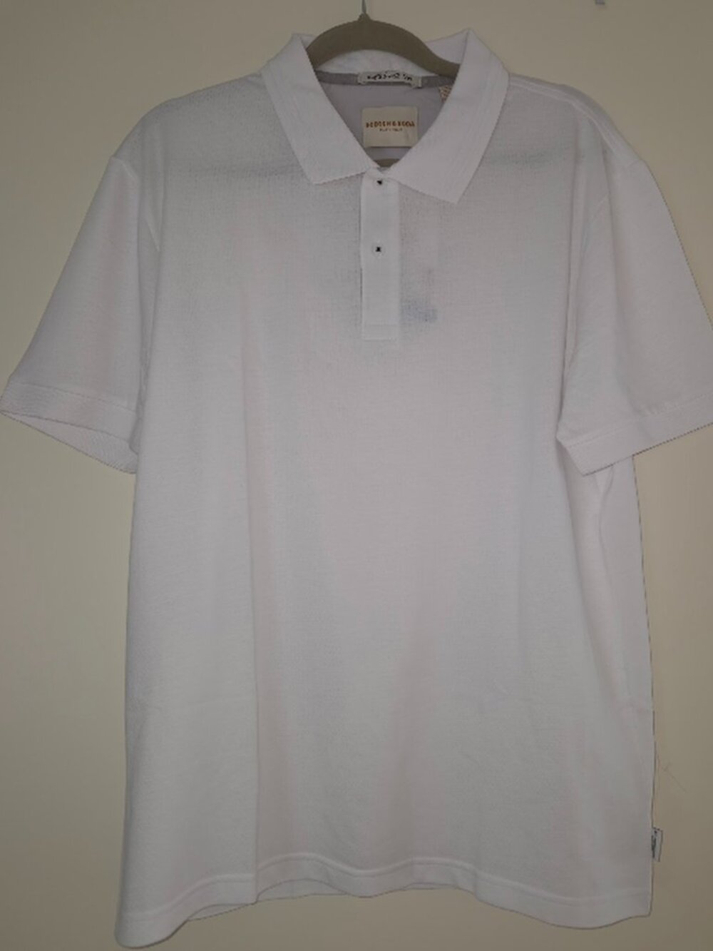 Brand New With Tags Scotch & Soda White Polo Shirt – Size Large